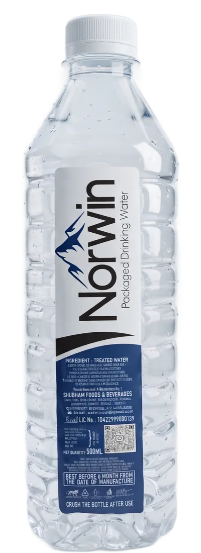 Norwin 500 ml packaged drinking water bottle